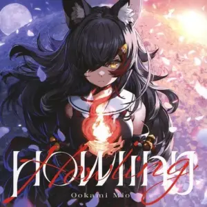 Anime Cd Hololive Production Ogami Mio / Howling F/S-M503 from japan Rare  Good