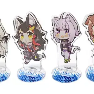 Acrylic Stand Panel Hololive Gamers Chibi Character Illustration Figure 4 Pieces