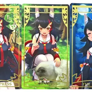 Tarot Cards, Oracle Single Item, Ogami Mio, Original Set Of 3 Virtual Youtuber,