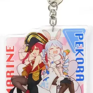 Miscellaneous Goods Hokke Marine Usada Pekora Die-Cut Acrylic Keychain Virtual Y