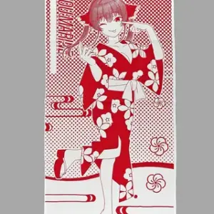 Miscellaneous Goods Hokone Marine Special Tenugui Yukata Ver. Hololive Gokurakuy