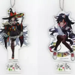 Miscellaneous Goods Set Of 2 Types Acrylic Key Chain Virtual Youtuber Hololive C