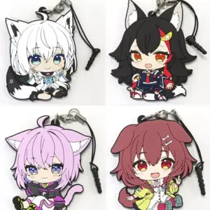 Set Of 4 Miscellaneous Goods Hololive Super Expo 2022 Petan Girl Trading Rubber