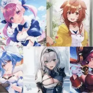Miscellaneous Goods Set Of 5 Types Canvas Board Ichibankuji Virtual Youtuber Hol