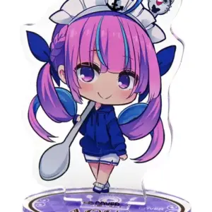 Acrylic Stand Panel Minato Akua Virtual Youtube Hololive Family Mart Holol Early