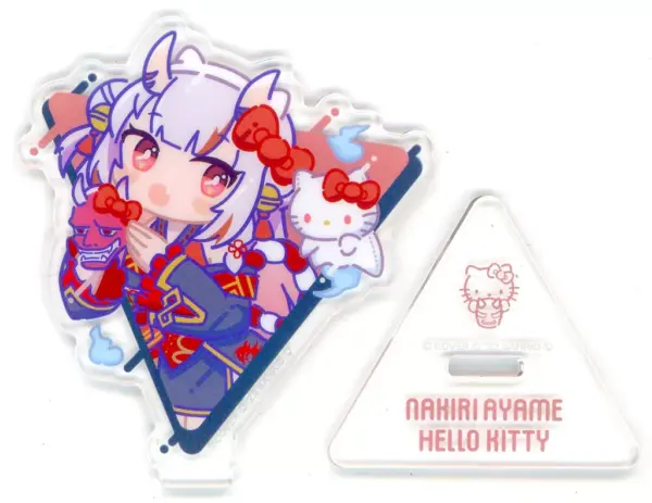 Acrylic Stand Panel Hyakki Ayame Hello Kitty Sankaku Virtual Youtuber Hololive S