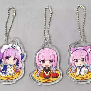 Miscellaneous Goods Minato Akua Acrylic Keychain Set Of 3 Sushiro Virtual Youtub