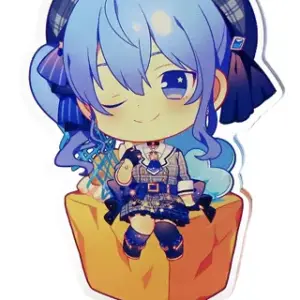 Acrylic Stand Panel Hoshigai Suisei Wink Virtual Youtuber Hololive Pasela Tradin