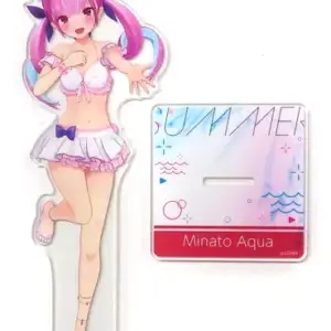Acrylic Stand Panel Minato Akua 3D Shiny Wave Ver. Virtual Youtuber Hololive F/S