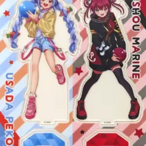 Acrylic Stand Panel Hokage Marine Usada Pekora Set Collaboration Ver. Virtual Yo
