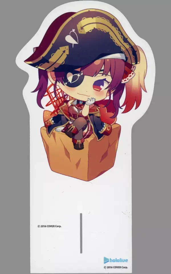 Acrylic Stand Panel Hokel Marine Sitting/Left Of Eye Mini Character Virtual Yout