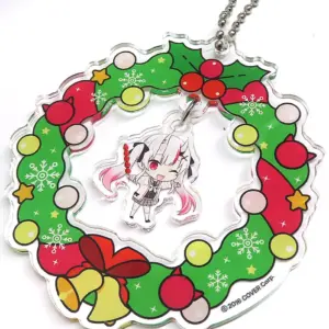 Miscellaneous Goods Hyakki Ayame Swaying Acrylic Keychain Mini Character Virtual