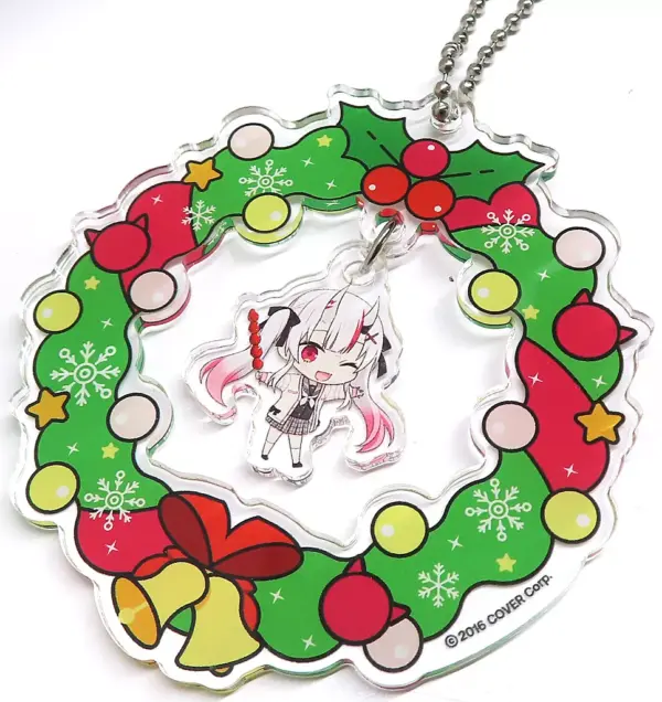 Miscellaneous Goods Hyakki Ayame Swaying Acrylic Keychain Mini Character Virtual