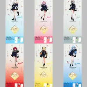 Set Of 6 Types Miscellaneous Goods, Clear Stand Bookmarks, Virtual Youtuber Holo