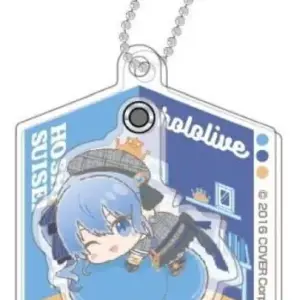 Keychain Hoshigai Suisei Virtual Youtuber Hololive Purapura Acrylic Hagumitsu A