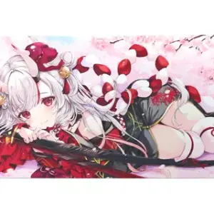 Miscellaneous Goods Hyakki Ayame Wide Rubber Mat Virtual Youtuber Hololive 4Th A