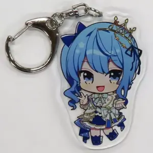 Keychain Hoshigai Suisei Mini Character Acrylic Bright Costume Ver. Virtual Yout