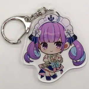 Keychain Minato Akua Mini Character Acrylic Bright Costume Ver. Virtual Youtuber