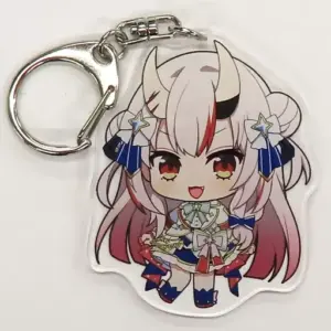 Keychain Hyakki Ayame Mini Character Acrylic Bright Costume Ver. Virtual Youtube
