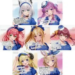 Miscellaneous Goods Set Of 7 Types Original Art Panel Virtual Youtuber Hololive