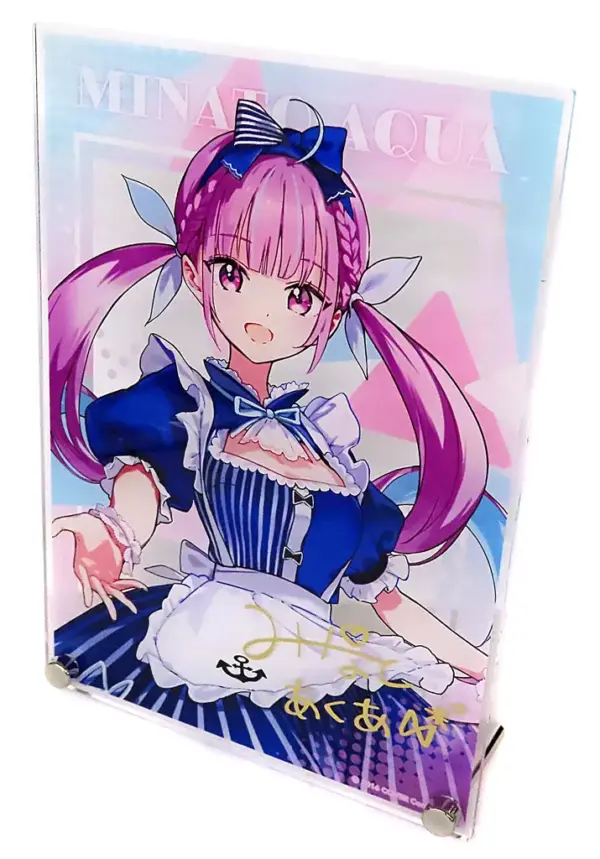 Acrylic Stand Panel Minato Akua Replica Signed Hololive Holol Cooking Lottery Ho