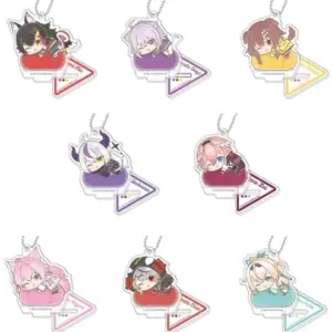 Keychains, All 8 Types Set, Stand Mini Acrylic Keychain, Virtual Youtuber Hololi