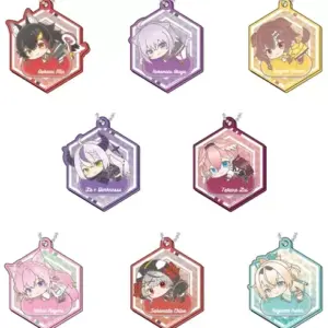 Keychains, Set Of 8 Types, Kiratto Dekoff Cril Keychain Virtual Youtuber Hololiv