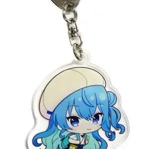 Keychain Hoshigai Suisei Mouth Closed Virtual Youtuber Hololive 7-Eleven Shiranu
