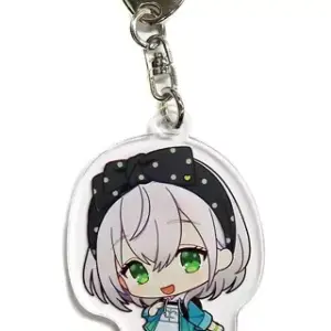 Keychain Noel Silver Mouth Open Virtual Youtuber Hololive 7-Eleven Shiranui Cons