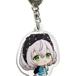 Keychain Noel Silver Mouth Closed Virtual Youtuber Hololive 7-Eleven Shiranui Co