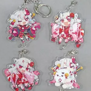 Keychain Hyakki Ayame 4-Linked Charm Virtual Youtuber Hololivecostume Commemorat