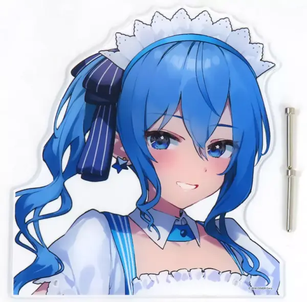 Acrylic Stand Panel Hoshigai Suisei Lawson Maid Clothes Outfit Big Face B Virtua