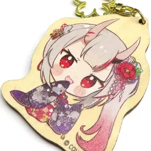 Keychain Hyakki Ayame Irohanihohettoyear'S Wooden Virtual Youtuber Hololive C103