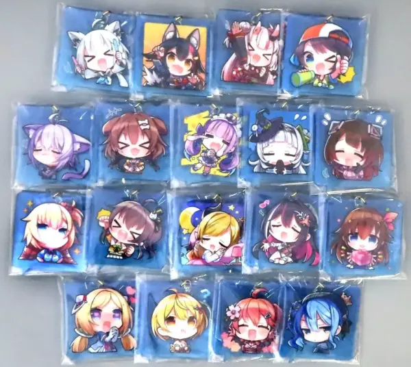 Keychains, All 18 Types, Set Of Virtual Youtuber Hololive Holoearth Random Acryl