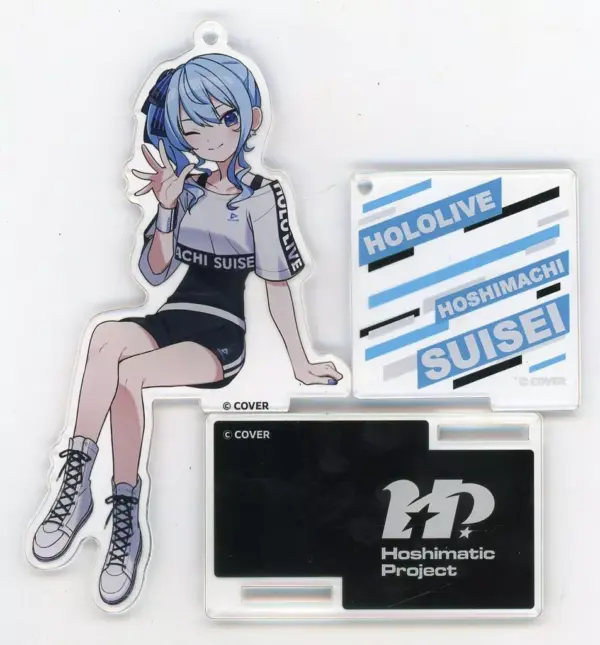 Keychain Hoshimachi Suisei Hoshimai Project Supporting Next Door Acrylic Stand V