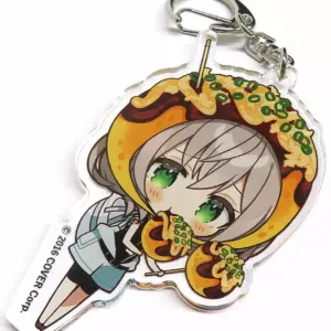 Keychain Shirogin Noel Takoyaki Virtual Youtuber Hololive Tree Village Hololutur