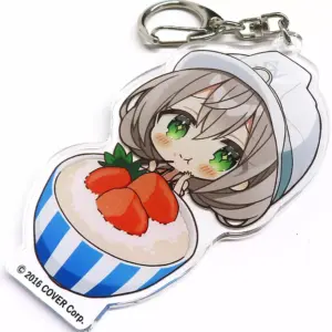 Keychain Shirogin Noel Mentaiko Virtual Youtuber Hololive Tree Village Hololutur