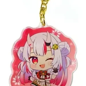 Keychain Hyakki Ayame Acrylic Virtual Youtuber Hololive Xmas Ar Live Sweet Happy