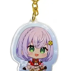 Keychain Silver Noel Acrylic Virtual Youtuber Hololive Xmas Ar Live Sweet Happy