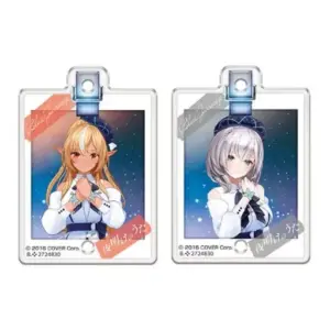 Keychain Set 6 Shiranuifu Noel White Silver Hololive Blue Journey Dawn Song Acry