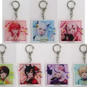 Keychains, All 7 Types Set, Virtual Youtuber Hololive Horokaru Kyoto Edition Tra