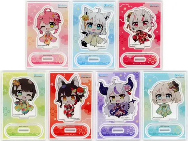 Acrylic Stand Panels All 7 Types Set Virtual Youtuber Hololive Horokaru Kyoto Ed