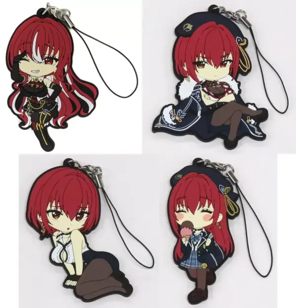 Strap Set Of 4 Types Virtual Youtuber Hololive Hokke Marine Birthday Commemorati