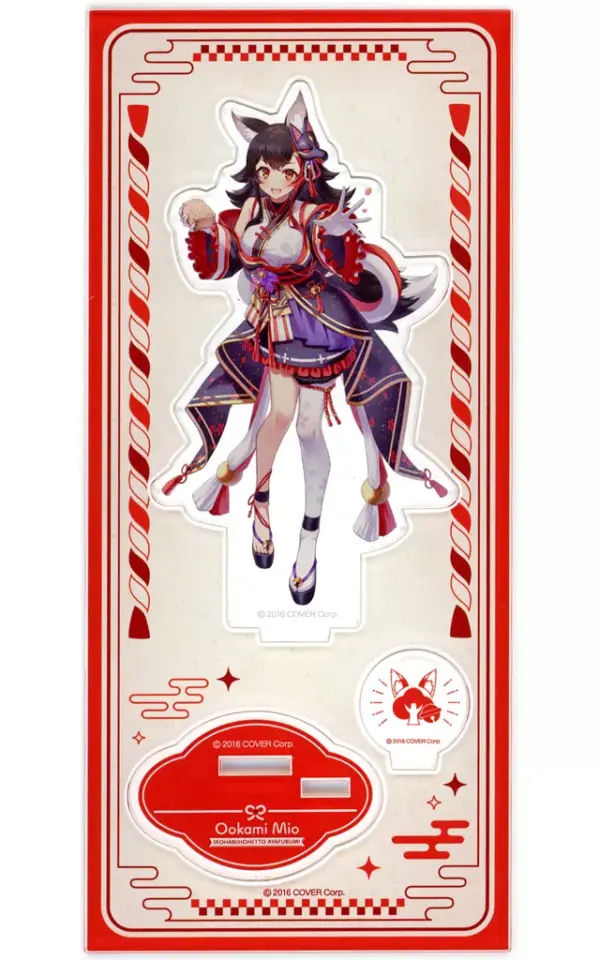 Acrylic Stand Panel Ogami Mio Iroha Nihohetto Ayafubumi Virtual Youtuber Hololiv