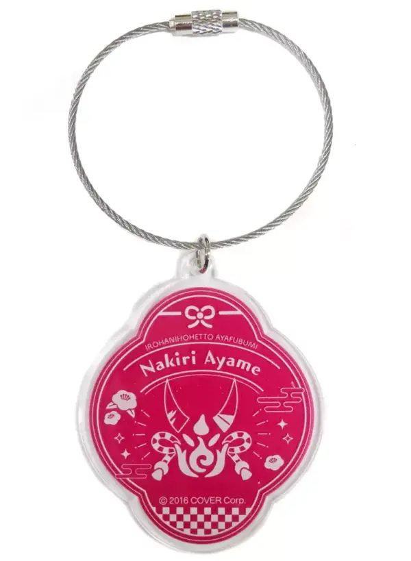 Keychain Hyakki Ayame Acrylic Iroha Nihohetto Ayafubumi Virtual Youtuber Hololiv