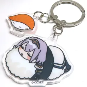 Keychain Shirogin Noel Holo No Live Sushi Goods Series Acrylic Virtual Youtuber