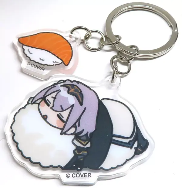 Keychain Shirogin Noel Holo No Live Sushi Goods Series Acrylic Virtual Youtuber