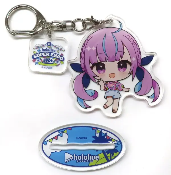 Keychain Minato Akua Mini Character Acrylic Stand Virtual Youtuber Hololive Supe