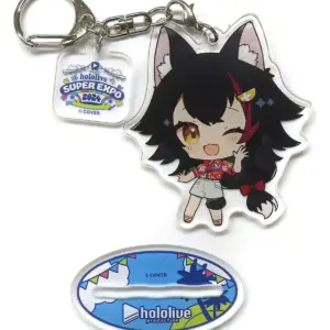 Keychain Ogami Mio Mini Character Acrylic Stand Virtual Youtuber Hololive Super