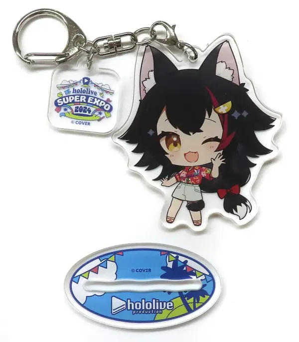 Keychain Ogami Mio Mini Character Acrylic Stand Virtual Youtuber Hololive Super